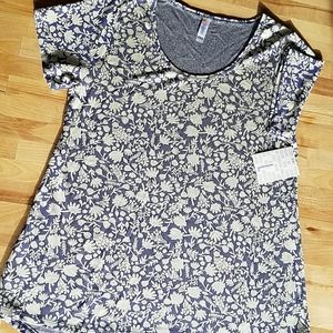 NWT LLR L Floral Classic T